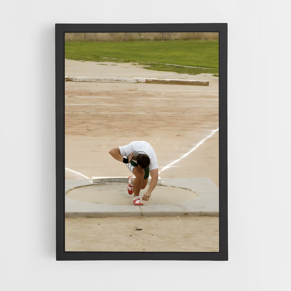 Poster Shot put – affiche Athlétisme (vue 2)